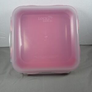 Lock & Lock Pink 1.8QT Container Food Storage